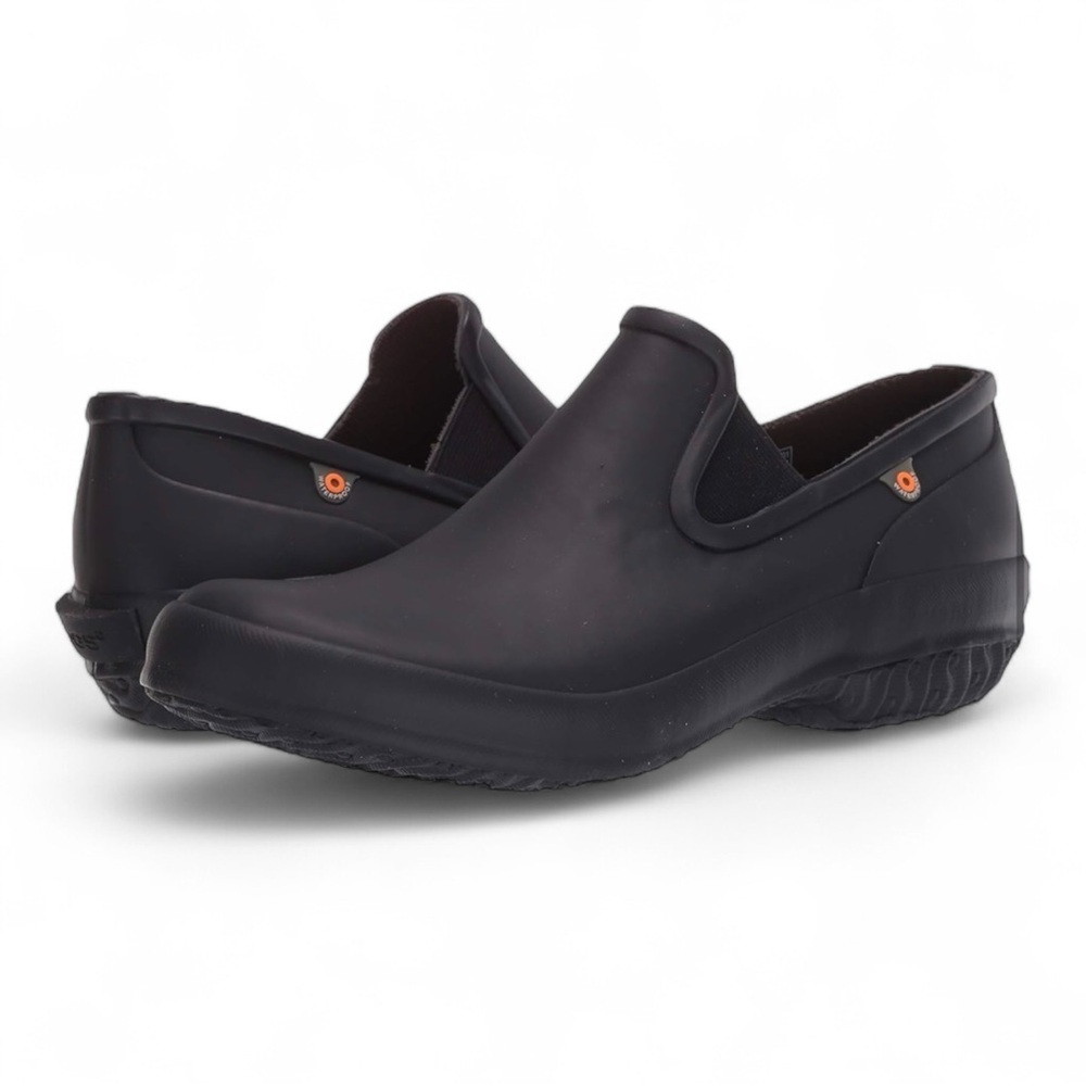 BOGS Women's Patch Slip on Garden Clog in Black NIB
